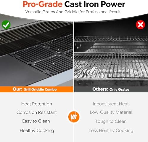 Brand-Man 6-Burner Gas Outdoor Kitchen Grill Island with Side Burner - Image 4