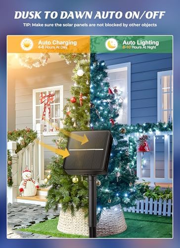 Brightown 2 Pack Solar String Lights Outdoor Waterproof, 80 FT 200 LED - Image 2