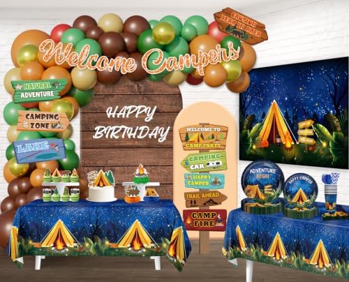 All-in-One Camping Party Decorations for Summer Camp Themed Adventure Party - Image 3
