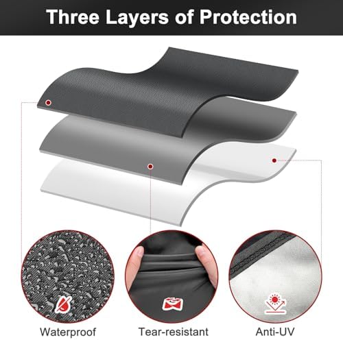 LBTING Grill Cover, 32-inch Heavy Duty Waterproof BBQ Gas Grill Cover - Image 4