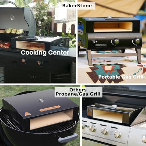 BakerStone Outdoor Pizza Oven, Propane Gas Pizza Oven for Grill 5-Sided Stone Baking Chamber, Portable Pizza Oven Box Kit with Wood Pizza Peel, Turning Peel, Dust Cover, Original Series - Image 6