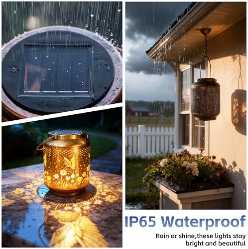 Solar Lanterns Garden Decor, Solar Hummingbird Light Outdoor Waterproof - Image 4