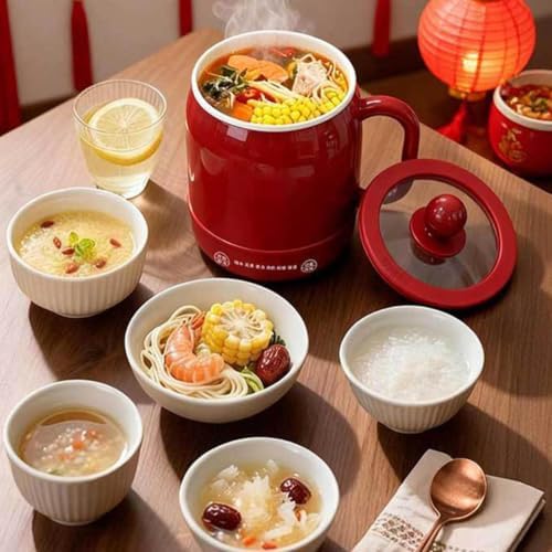 Portable Cooking Pot, 6-in-1 800ml Ergonomic Handle with Non-Stick Touch - Image 6