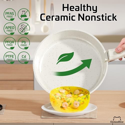 26 Pcs Pots and Pans Set Non Stick, Detachable Handle Cookware - Image 3