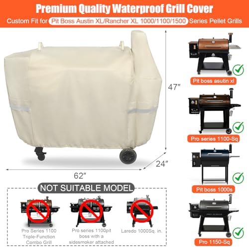 QuliMetal Grill Cover for Pit Boss Austin XL/Rancher XL 1000 - Image 2