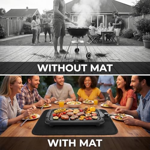 15 X 18 in Heat Resistant Mat for Tabletop Grill Small Grill Mat - Image 3