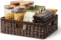GRANNY SAYS Wicker Storage Baskets for Shelves, Brown Pantry Basket, 1-Pack by GRANNYSAYS