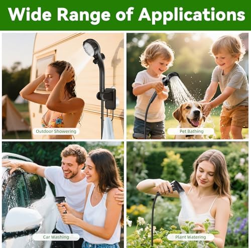 InkTrail Portable Camping Shower with Heater,6000mAh Rechargeable - Image 6
