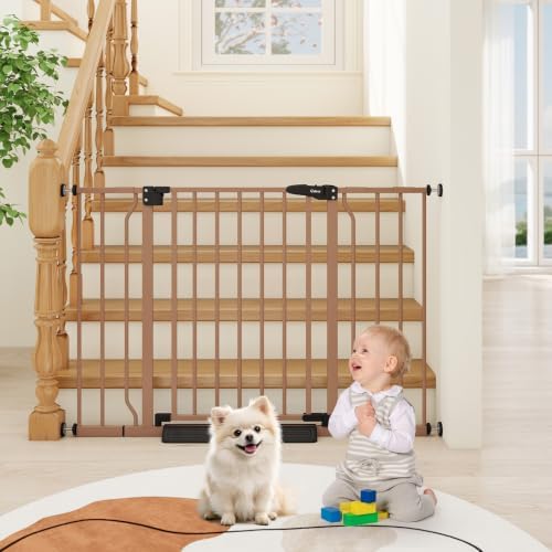 29"-45" Baby Gate for Stairs & Doorways, Auto Close Dog Gate Indoor by Cideny
