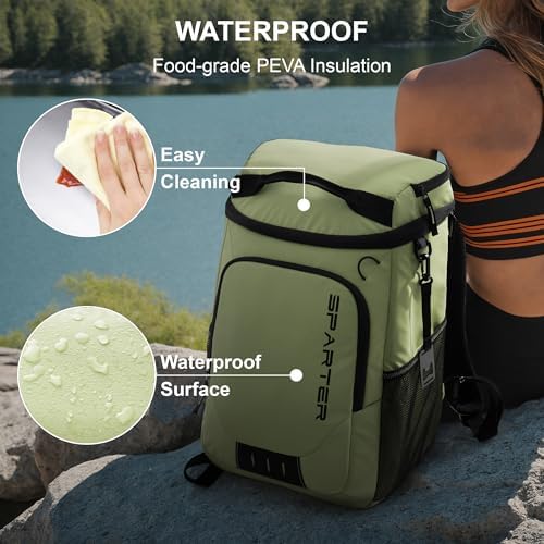 SPARTER Backpack Cooler Insulated 33/49 Can Leakproof Waterproof Bag Beach - Image 5