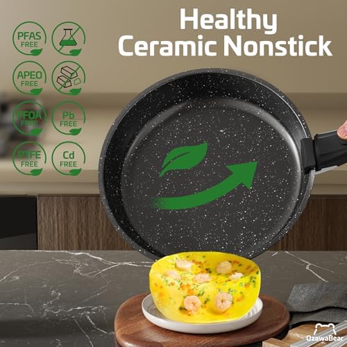 26 Pcs Pots and Pans Set Non Stick, Detachable Handle Cookware - Image 3