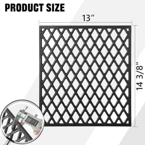 Cast Iron Cooking Grates for Pit Boss PB150 PB150PPG Navigator 150PPS PB150PPGS Portable Pellet Grill Parts,PitBoss Grill Grids for Pit Boss Replacement Parts Portable Smoking Rack BBQ Accessories - Image 2