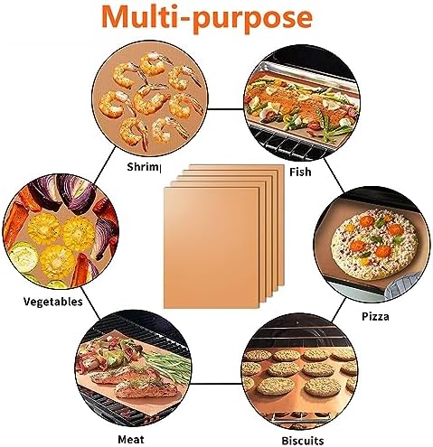 Dailyart Copper Grill Mats for Outdoor Grill 5 Pack 15.75 x 13 In, Black - Image 6