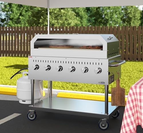 48 in. Commercial Outdoor Propane Gas Grill With Pizza Oven, ETL Listed in Stainless-Steel (CGKIT4-48P) - Image 5