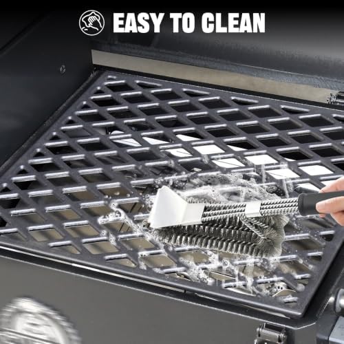 Cast Iron Cooking Grates for Pit Boss PB150 PB150PPG Navigator 150PPS PB150PPGS Portable Pellet Grill Parts,PitBoss Grill Grids for Pit Boss Replacement Parts Portable Smoking Rack BBQ Accessories - Image 6