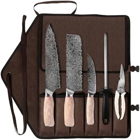 KOFERY Butcher Knife Set in Damascus Steel for Grill & Pit Masters by KOFERY