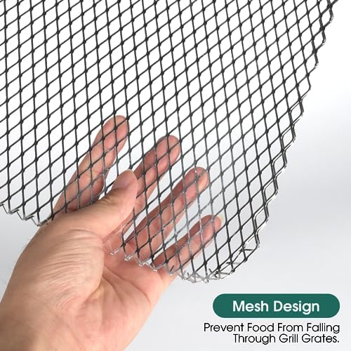 Grill Topper, Grill BBQ Disposable Grill Toppers, 10 Pack Grill Topper for Outdoor Grill Disposable Grilling Liners Prevent Food from Falling Through Grill Grates - 15.3x12 Inch - Image 5