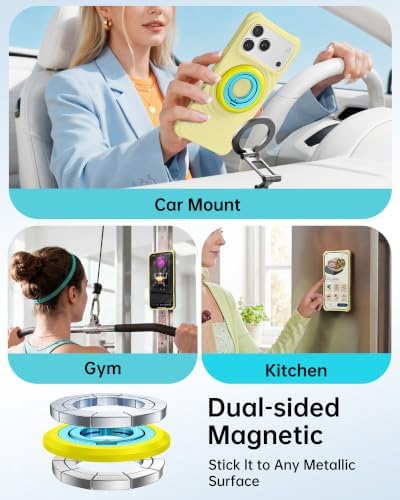 SYNCWIRE Magnetic Phone Ring Holder, for MagSafe Phone Grip Stand Kickstand - Image 5