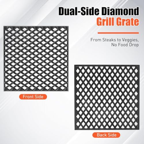7670 Dual Sided Sear Grate for Weber Genesis 300 2022 SX-325S E-325S EX-325S, Genesis II 300/400 Series, Porcelain-Enameled Cast Iron Replacement Grate for Weber Crafted, Smokefire EX4/EX6 Grill - Image 5