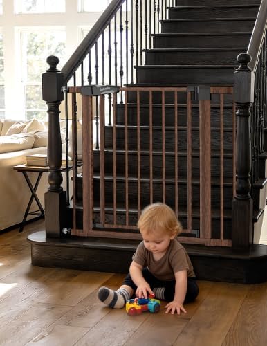 Babelio 26-40 in Pressure Mounted Baby Gate for Stairs, PressGuard Dog Gate - Image 2
