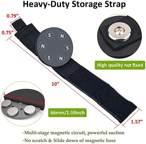 ULIBERMAGNET 2 Pack Magnetic Wreath Hooks and Strong Magnetic Storage Hooks,Heavy Duty Magnetic Garage Storage Tool Organizer for Indoor & Outdoor Hanging Towel Coat Umbrella BBQ Grill - Image 6