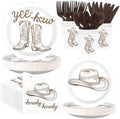 168Pcs Western Cowboy Party Decorations,Serves 24 by Greencian