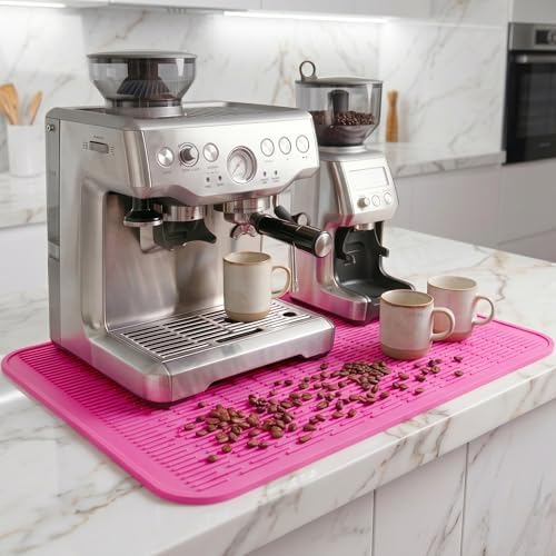 MicoYang Silicone Dish Drying Mat for Multiple Usage,Easy clean,Eco-friendly,Heat-resistant Silicone Mat for Kitchen Counter or Sink,Refrigerator or Drawer Liner Rose 2XL 24 inches x 18 inches - Image 6