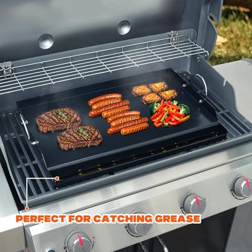 onlyfire 25" x 16" Ceramic Coated Non-Stick Flat Top Griddle Insert - Image 5