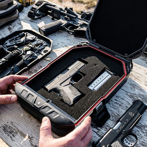 VAULTEK LifePod 20 Secure Waterproof Travel Case Rugged Electronic Lock Box Travel Organizer Portable Handgun Case with Backlit Keypad (2-Piece Pluck Foam Accessory) - Image 7