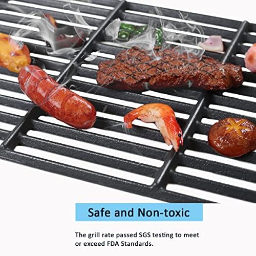 11 x 17 Cast Iron Grill Grate for Nexgrill 6 Burner Deluxe 720-0896B 3-Pack - Image 3