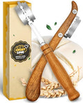 CRUSTLOVE Bread Lame 2-Piece Set for Controlled Dough Scoring with 5 Blades by CRUSTLOVE