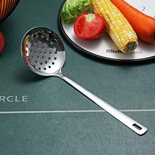 Stainless Steel Skimmer, Berglander Metal Strainer, Kitchen Cooking Skimmers For Non-Stick Cookware, Non-Stick And Heat Resistant, Dishwasher Safe, Easy to Clean - Image 2