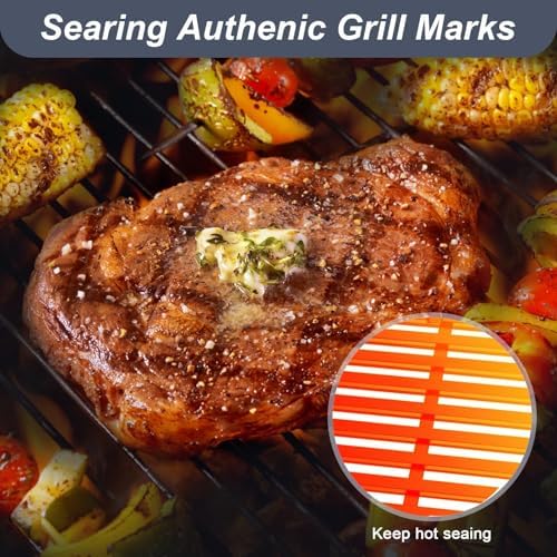 Uniflasy 19.5" Grill Parts for Weber Genesis Grill Grates for Weber Genesis 300 Series Genesis E310 E320 E330 S310 S320 S330 EP310 Cast Iron Cooking Grates Replacement for Weber Parts 7524 7528 - Image 6