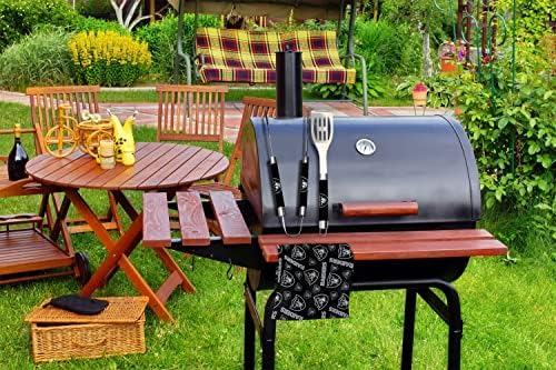 NORTHWEST NFL 3 Piece Team Color and Logo BBQ Grill Set: Spatula, Tongs, and Towel - Image 3
