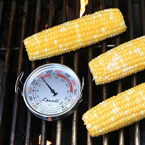 Escali AHG2 Stainless Steel Extra Large Direct Grill Surface Thermometer, Searing Temperature Zones 100-600F Degree Range - Image 5