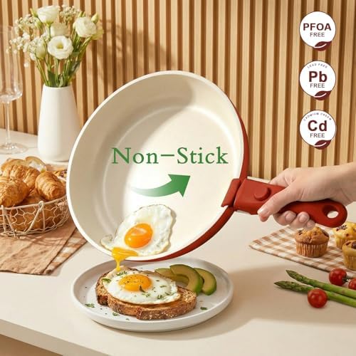 GiPP 21PCS Pots and Pans Set Nonstick Cookware Set with Detachable Handle - Image 4