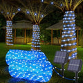 Solar Rope Lights, 2 Packs Total 132ft 400LED Solar String Lights, 8 Modes by Jnaurb