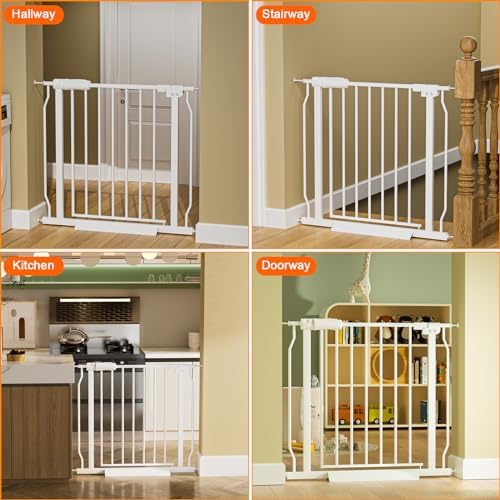 Small Narrow Baby Gate for Stairs Doorways 24 to 29 Inch Wide - Image 4