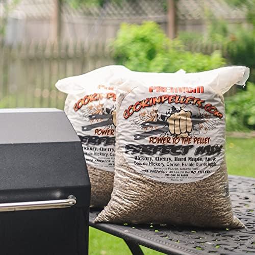 CookinPellets Perfect Mix Natural Hardwood Hickory, Cherry, Hard Maple, and Apple BBQ Grill Wood Pellets for Pellet Grill and Pellet Smoker, 40 Lb Bag - Image 4