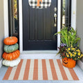 OJIA Front Door Rug 24"x51" Outdoor Door Mat Striped Porch Rug Fall Decor by OJIA