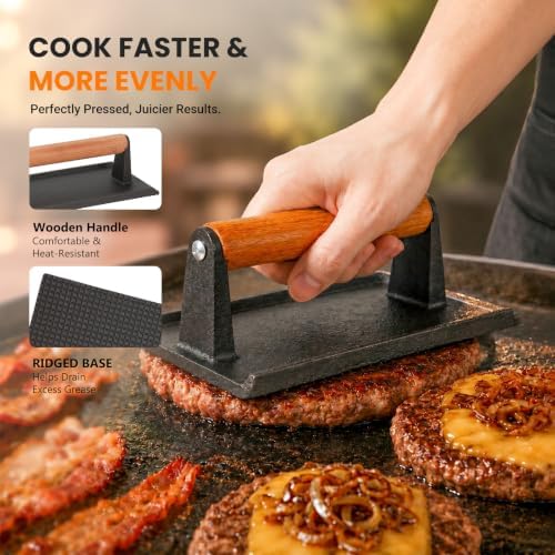 Overmont 31PC Griddle Accessories Kit, Spatula Set with Basting Cover Press - Image 3