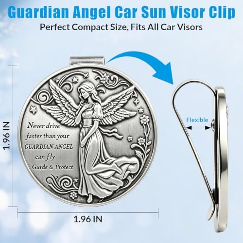 Guardian Angel Visor Clip, Car Accessory Safe Driving Gift 2PCS - Image 4