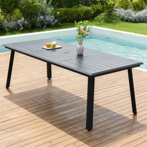 Pellebant Aluminum Outdoor Dining Table for 8 Person by Pellebant