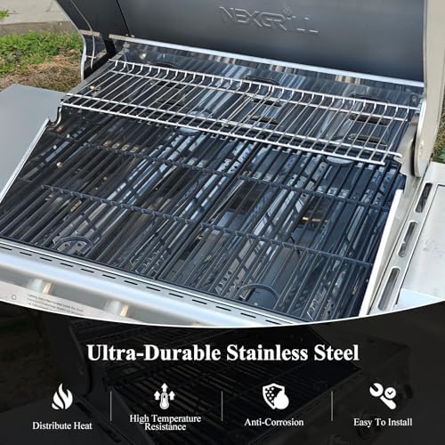 Hisencn Grill Grates & Warming Rack Kit for Nexgrill 720-0830H/720-0888S - Image 2
