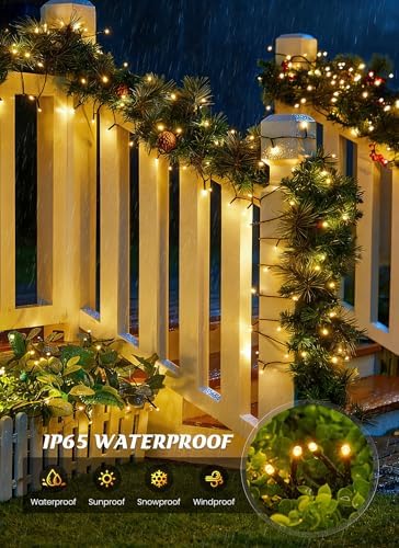 Brightown Solar String Lights Outdoor Waterproof, 40FT 100 LED - Image 4