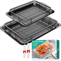 OPENICE Oven Air Fryer Basket and Tray, Air Fryer Basket for Oven 2 Set by OPENICE