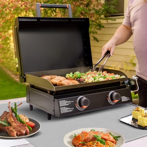 Heat Resistant Mats for Countertop fits Tabletop Grill, 31x24x0.02in, Grey - Image 6