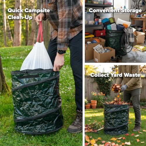 Coghlan's Pop-Up Lightweight Trash & Recycle Can – Collapsible Dual-Purpose Bin for Camping, RV, and Travel – Durable, Compact, and Easy to Store – 29.5 Gallon - Image 4