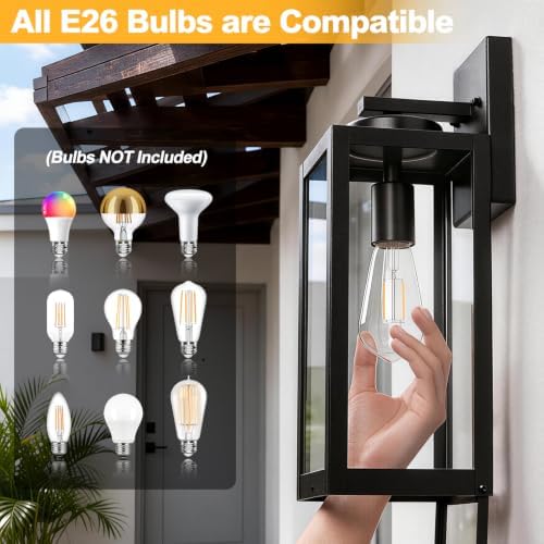 16" Fully Enclosed Outdoor Wall Light, Modern Exterior Lighting Fixtures - Image 6