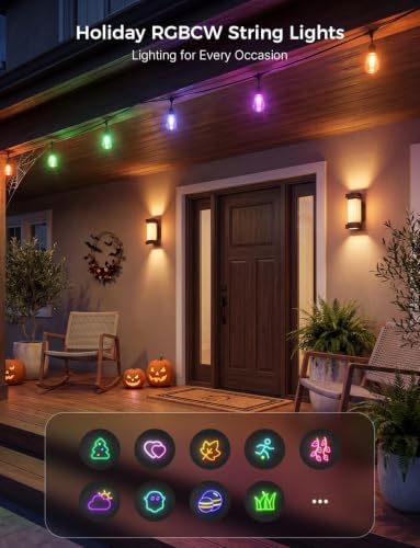 XMCOSY+ Smart Outdoor String Lights 98FT, LED Patio Lights with App Control - Image 4